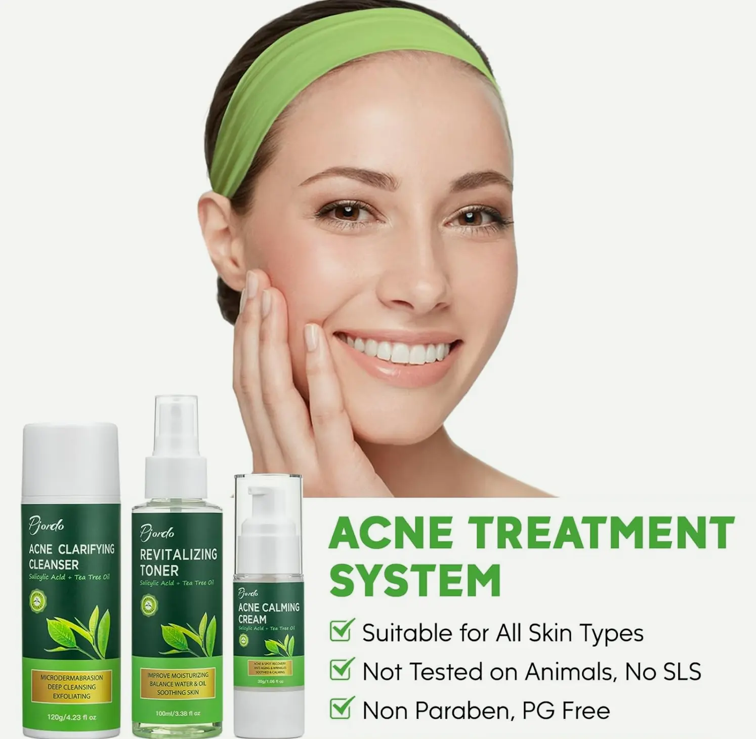 Acne Care Kit with Wash, Refresher, Moisturizer