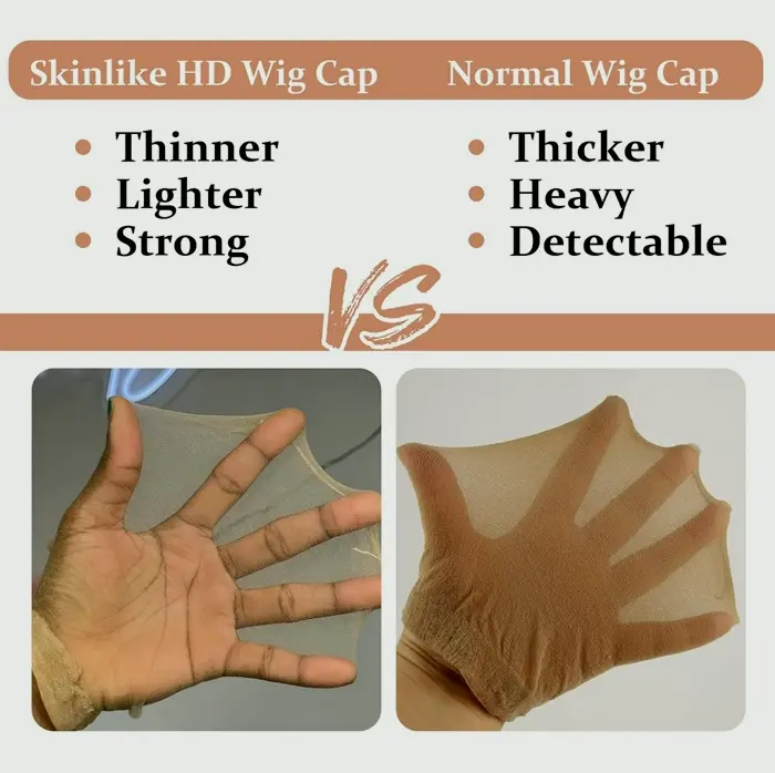 BEEOS Skinlike HD Wig Cap Pack