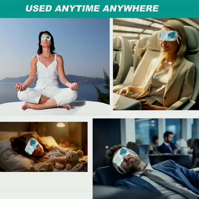 Heated Eye Masks for Eye Relief, Warm Sleep Mask, Natural 5 Pack