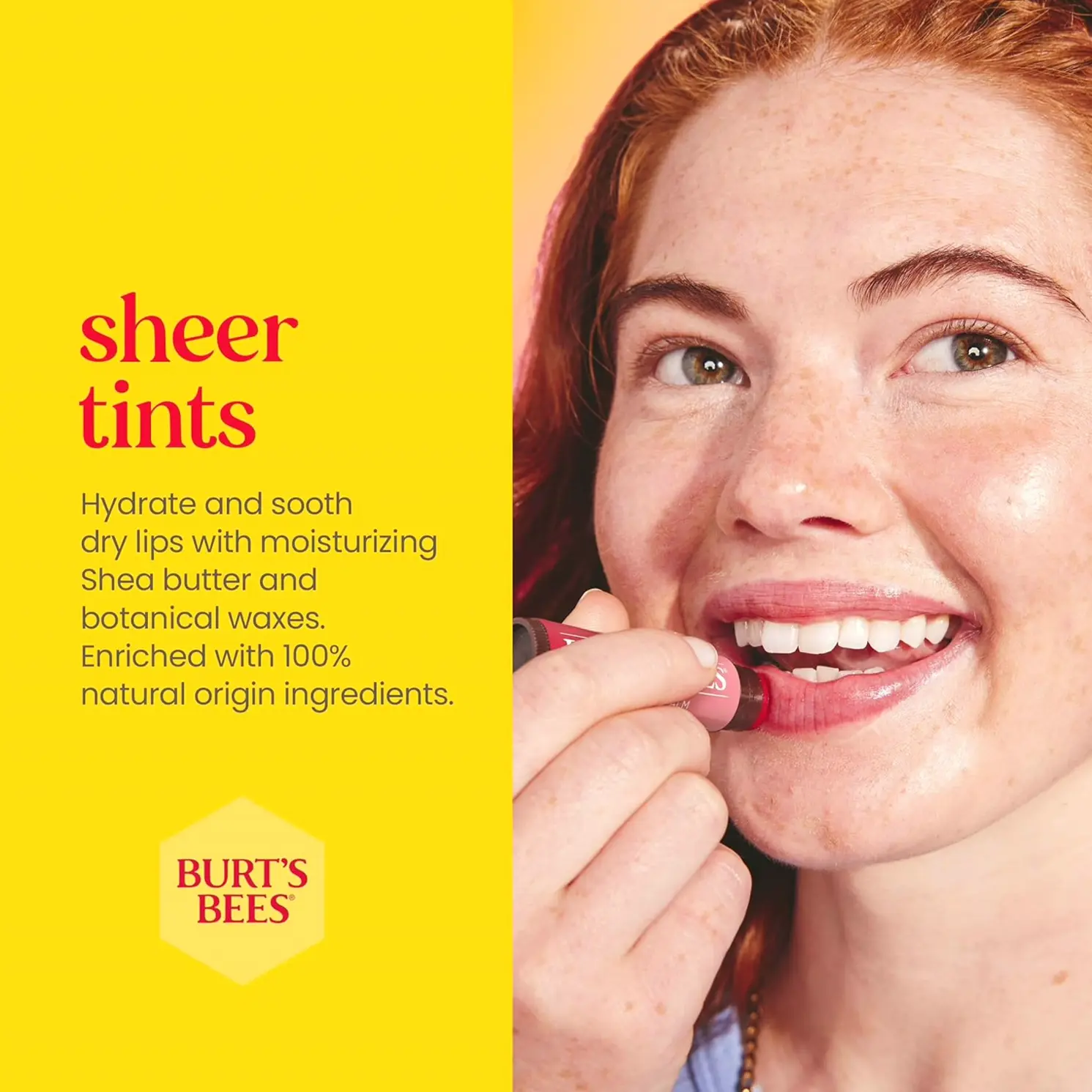 Bees Tinted Lip Balm 2-in-1 Duo for Natural Shea Butter