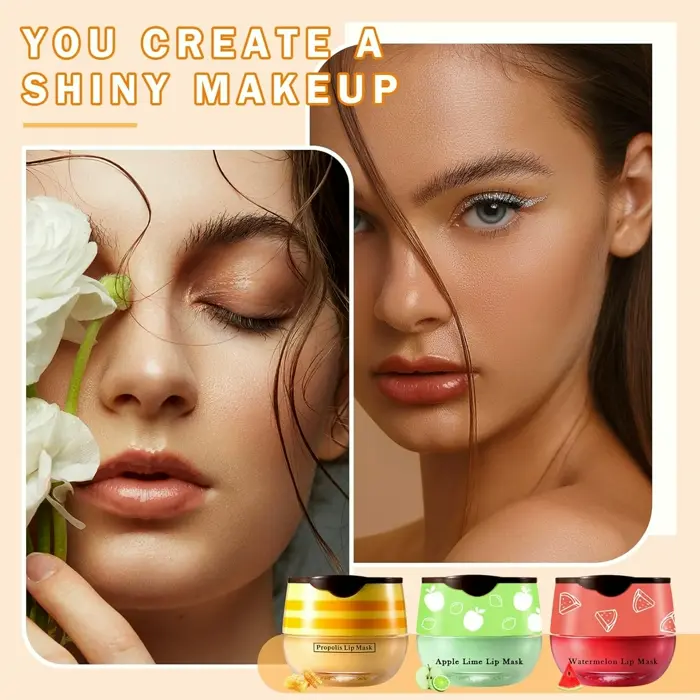 3PCS Honey Bee Lip Balm Honey Pot Variety