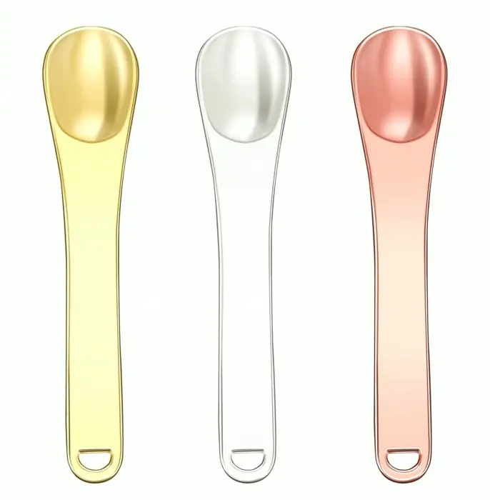 Mini Skincare Spatula Set (3 PCS) Multi-colored