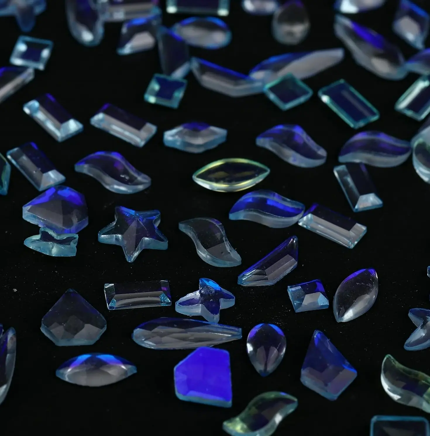 Shimmer Nail Rhinestones Mixed Shapes