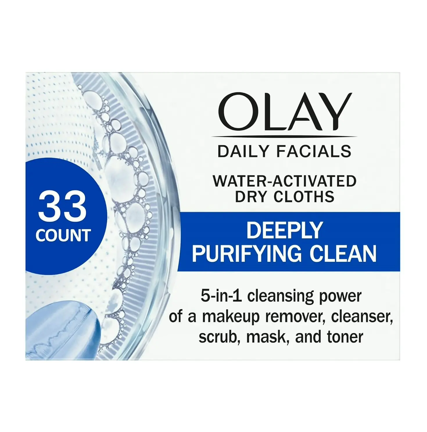 OLAY Multi-Function Cleaning Wipes | Makeup Remover and Facial Scrub