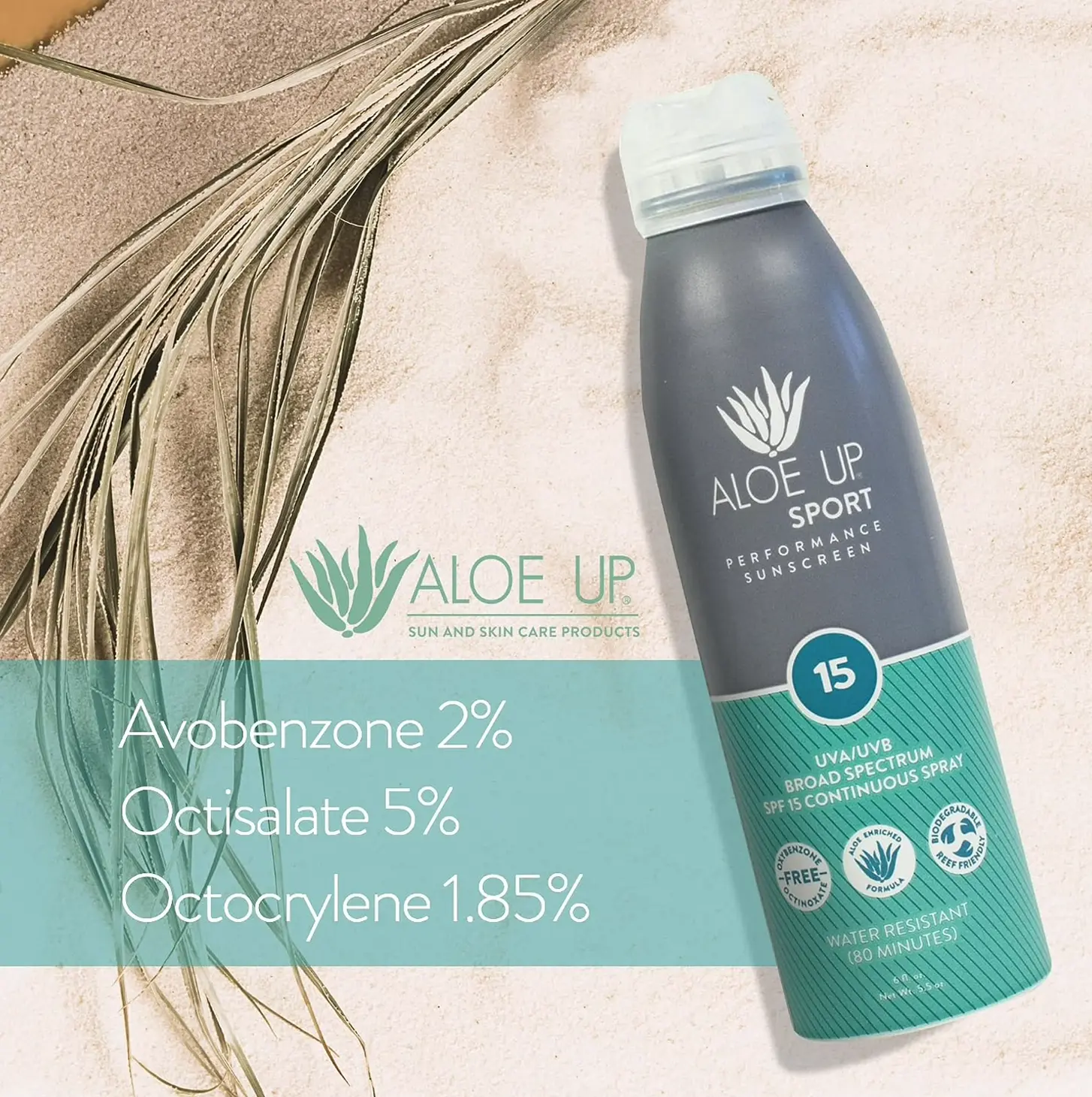 Aloe Up Spray Sun Protection 15 - 6 Oz