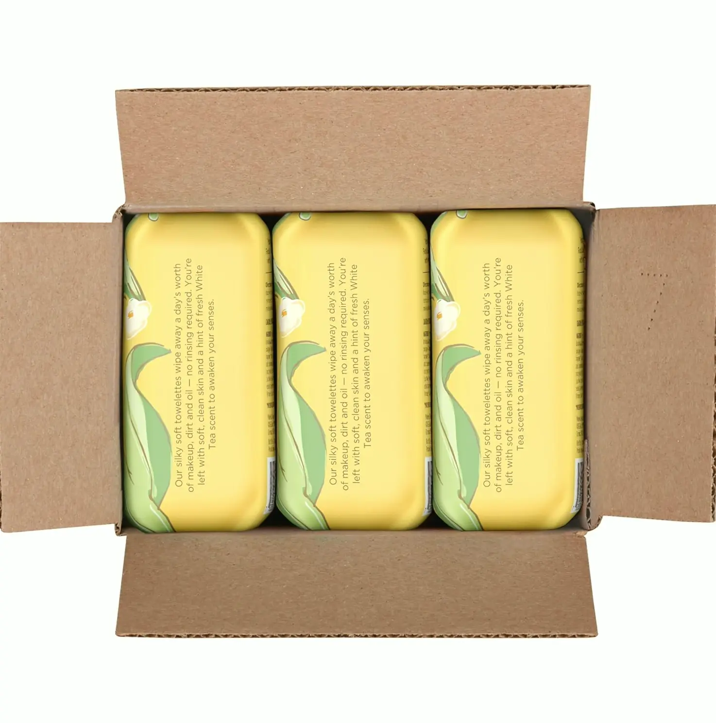 White Face Wipes for All Skin Types, Hydrating Cosmetic Eliminator, 30 Ct 3-Pack