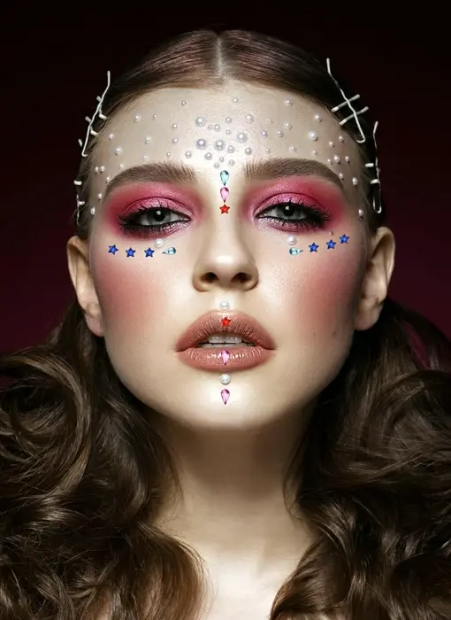 ECANKU 10 Boxes Manicure Art Gems