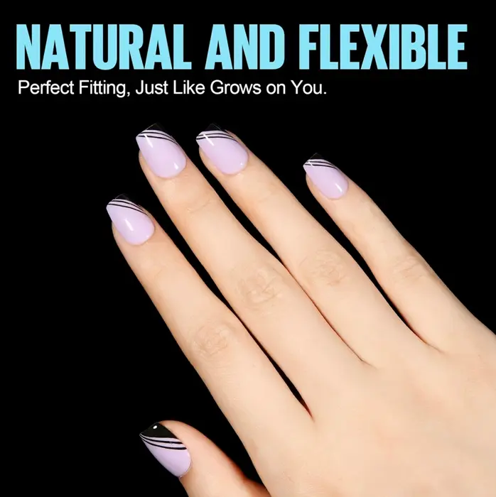TOMICCA Extra Short Coffin Nail Tips - 450Pcs Full Cover, Acrylic Gel