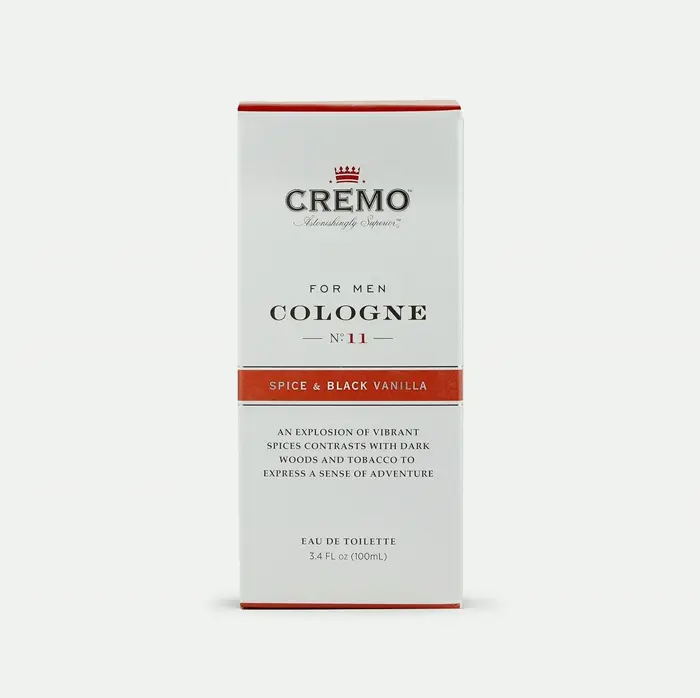 Cremo Spice & Black Vanilla Cologne Mist, 3.4 Fluid Ounces