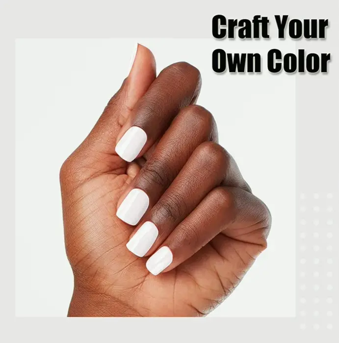 Elegant White Gel Polish Polish Nail Art