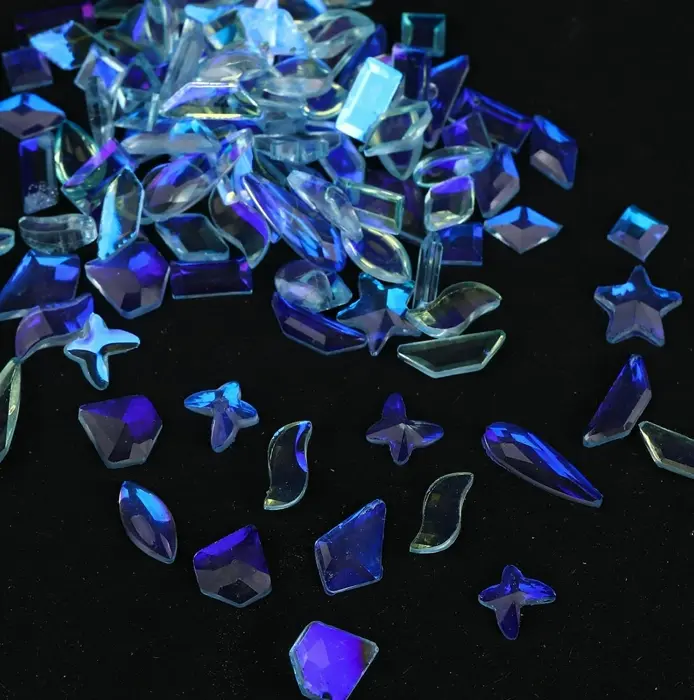 Shimmer Nail Rhinestones Mixed Shapes