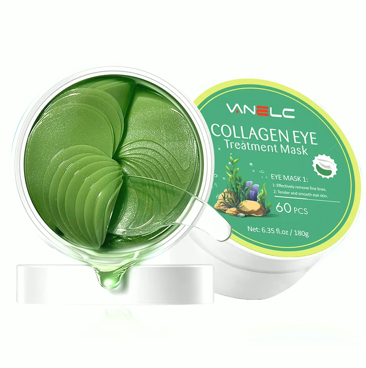 Rejuvenating Under-Eye Patches with Collagen, Hydrating Solution