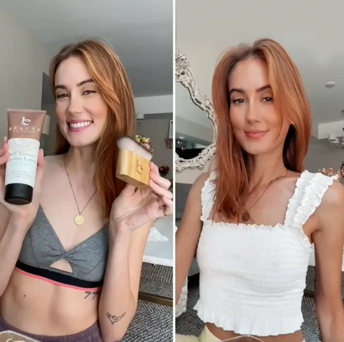 Sunless Bronzer Facial & Body - Organic Aloe & Shea Butter, 200ml body 85ml face
