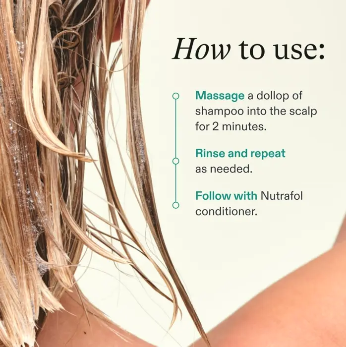 Nutrafol Moisturizing Cleanser for Thinning Hair, Sulfate-Free, 8.1-Fl-Oz Bottle