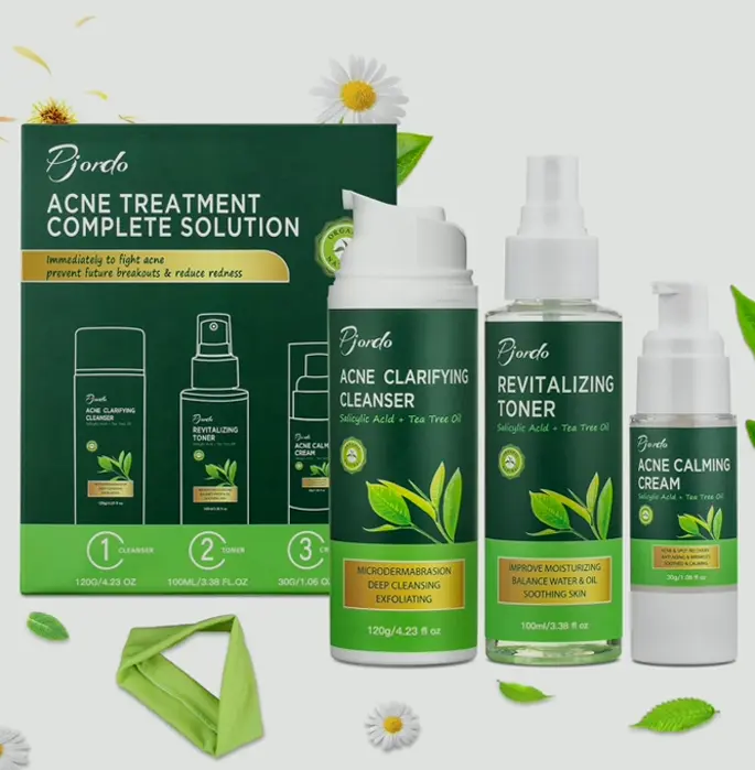 Acne Care Kit with Wash, Refresher, Moisturizer