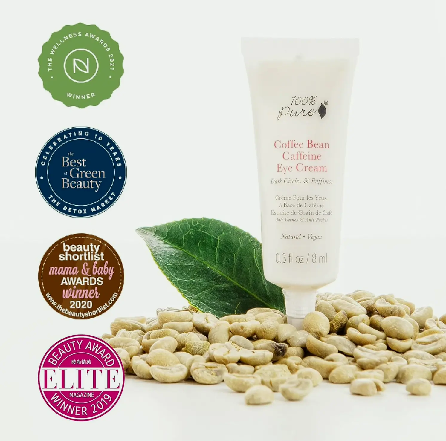 Pure Caffeine Under-Eye Cream for Moisture .3 oz