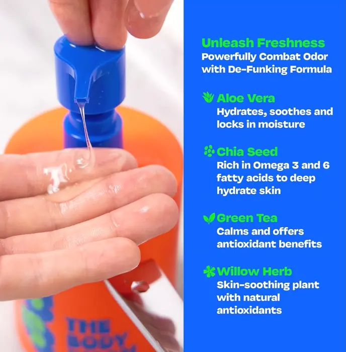 Children's Foaming Fruit-Scented Shower Cleanser for Boys - Natural Formula - 14 Oz