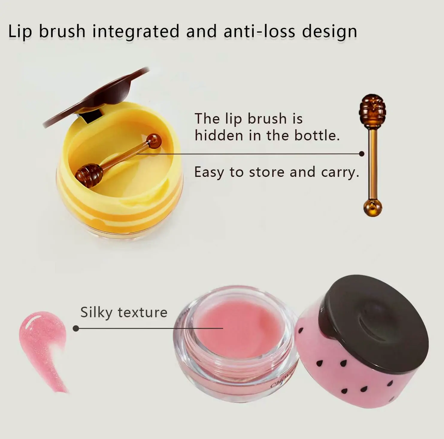 Strawberry Lip Care Set - Hydrates & Exfoliates