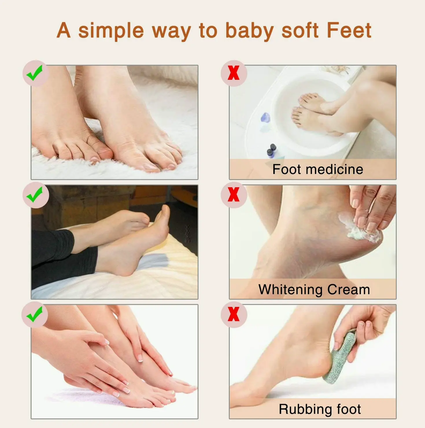 Feet Exfoliating Mask - Set of 3, Soft Touch for Men & Ladies