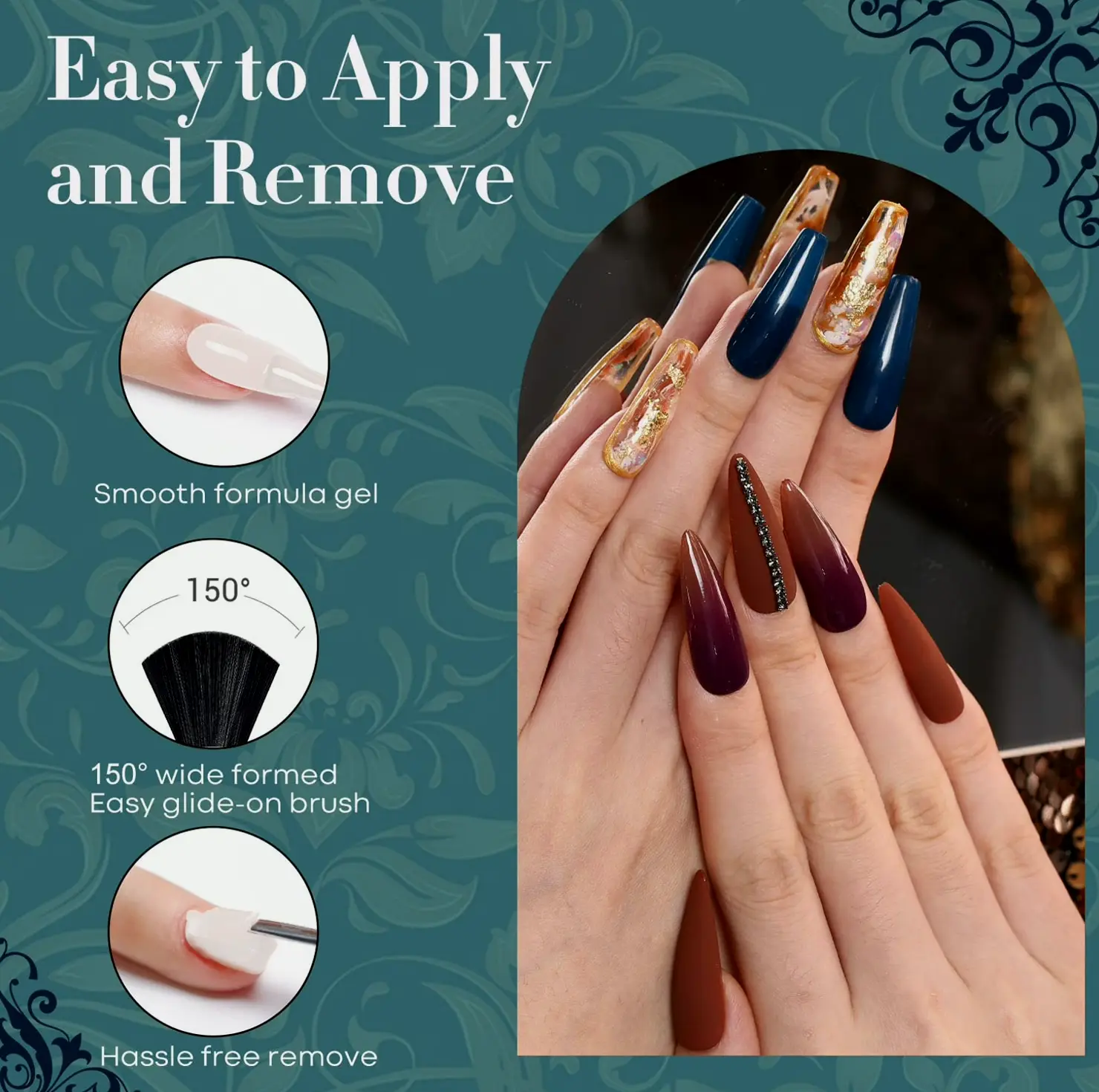 Modelones Polish Kit in 6 Deep Shades