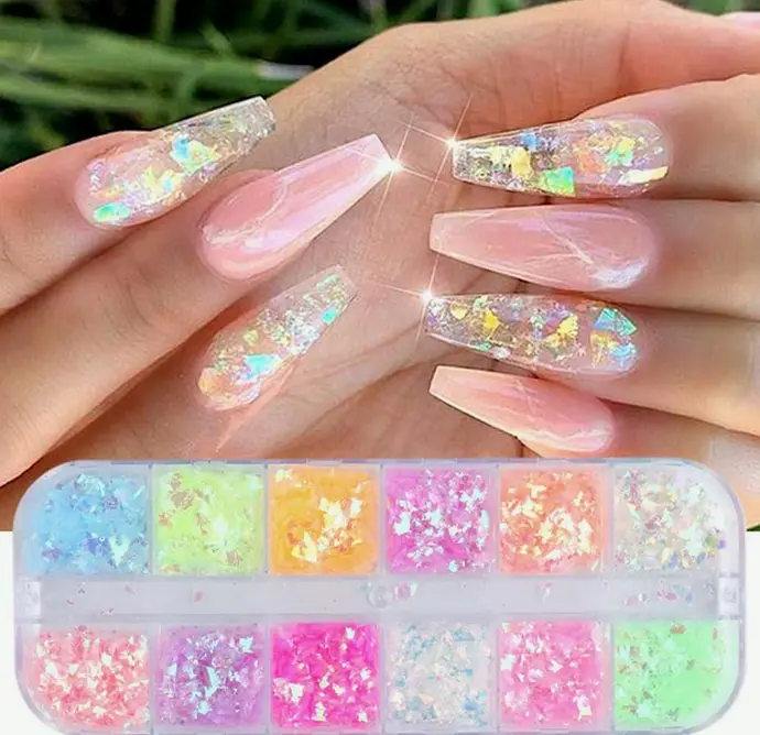 12-Shade Colorful Glitter Sequins