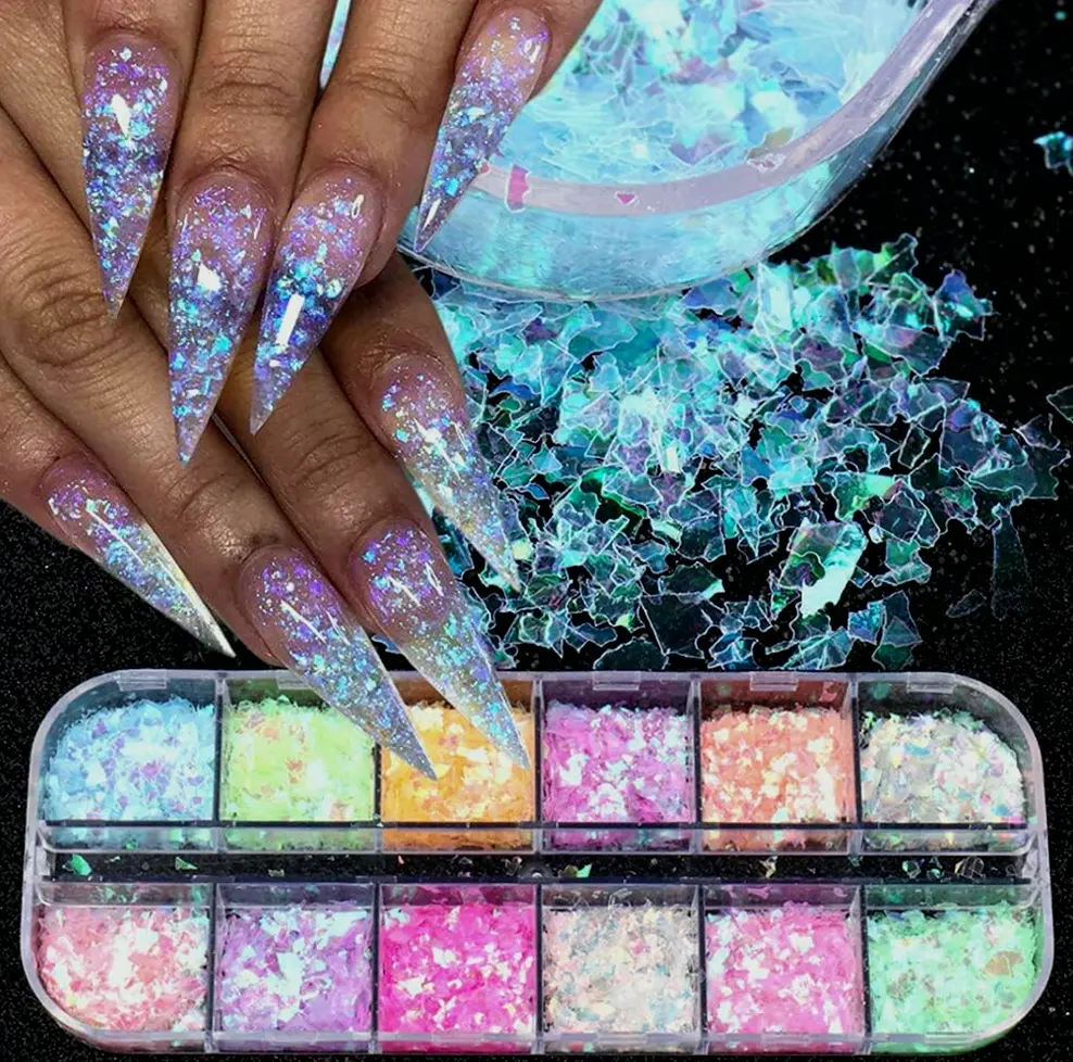 12-Shade Colorful Glitter Sequins