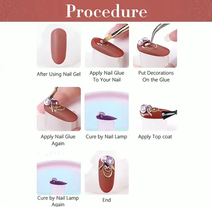 Shimmer Nail Rhinestones Mixed Shapes
