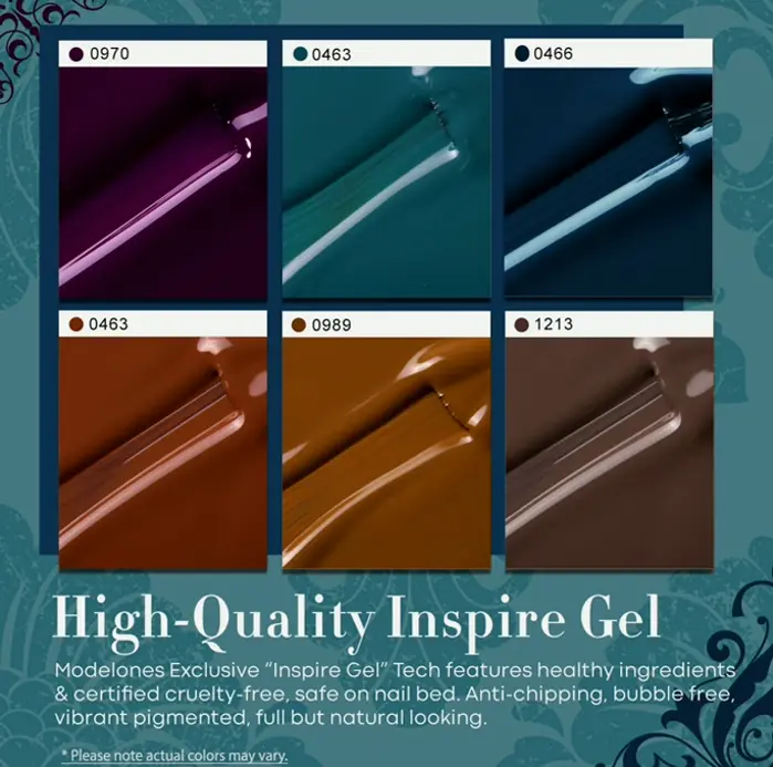 Modelones Polish Kit in 6 Deep Shades