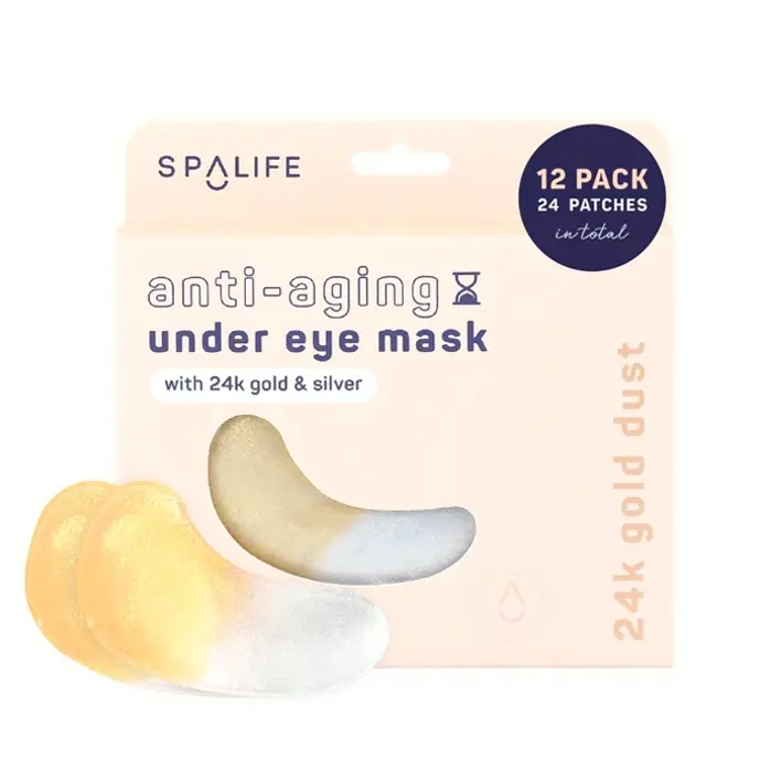 BeautyLife Anti-Aging Under Eye Patches for Wrinkles with Gold - Twenty-Four Pairs