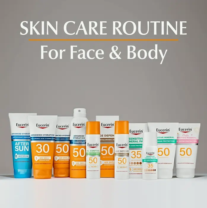 Eucerin SPF 50 Sensitive Sunblock Cream, Hypoallergenic