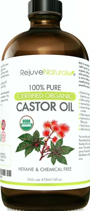 Organic RN Castor Oil Lash Growth Boost (16oz Glass Bottle)