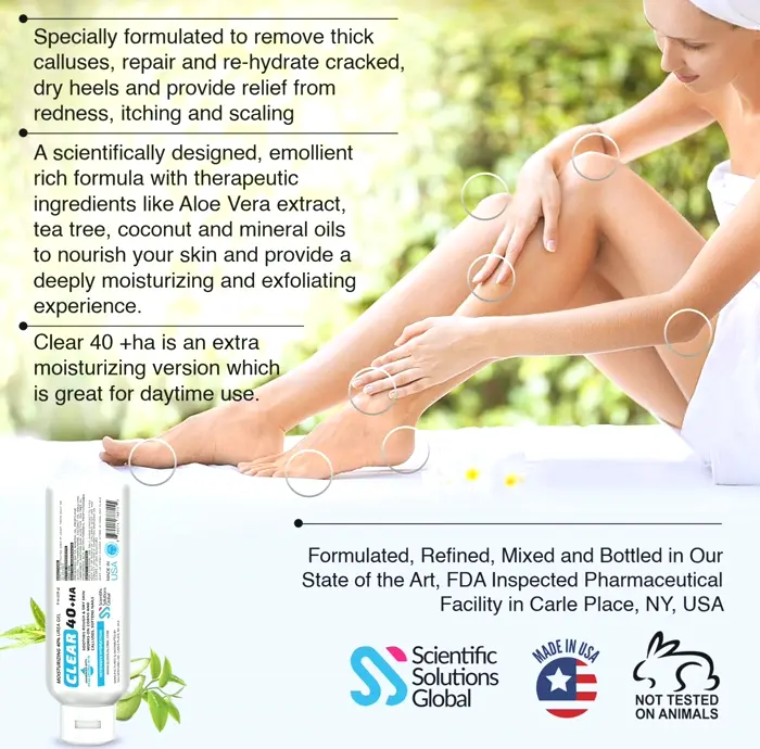 40 Percent Urea Gel w/ Hyaluronic Acid & T-Tree Oil