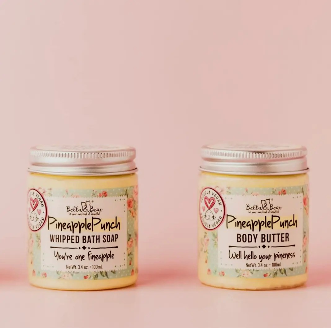 Bella & Bear Pineapple Body Wash - Eco-Friendly 3.4 oz