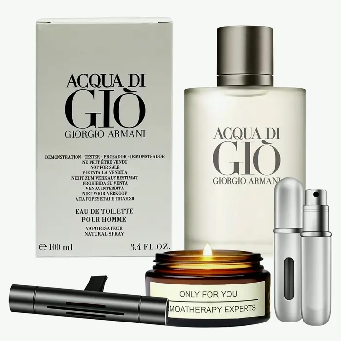 Aqua De Gioia Fragrance Set including Lavender Soy Candle