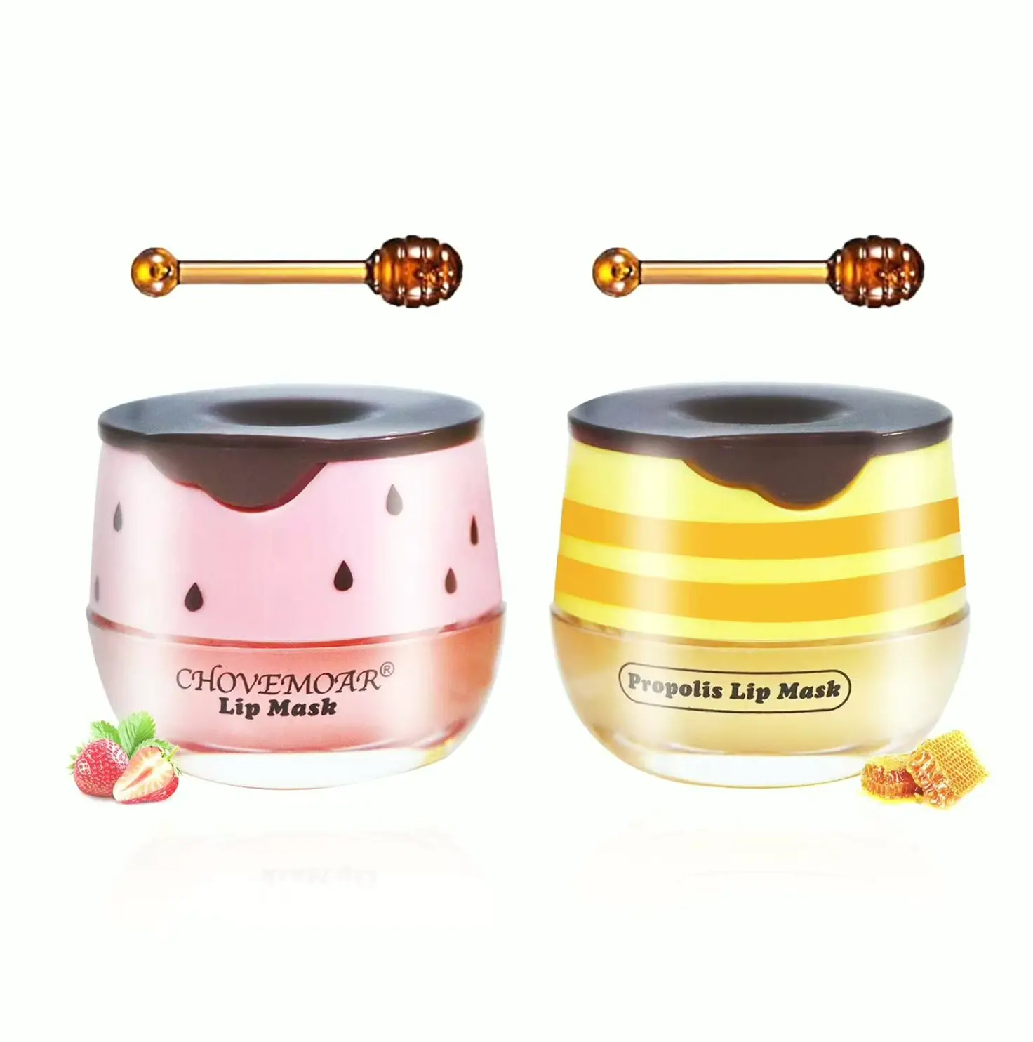 Strawberry Lip Care Set - Hydrates & Exfoliates