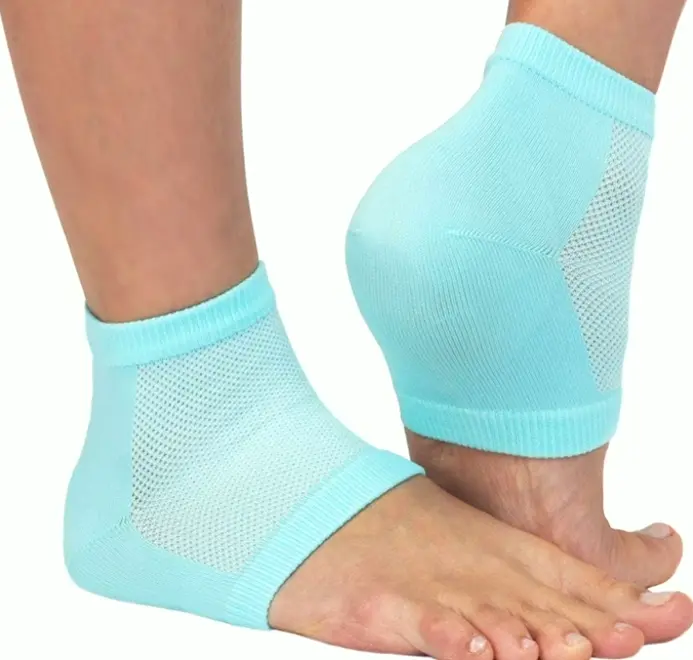 NatraCure Breathable Moisturizing Gel Heel Socks