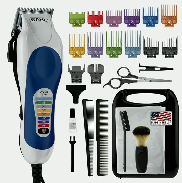 Clipper Pro Full Haircut Kit including Color-Coded Combs