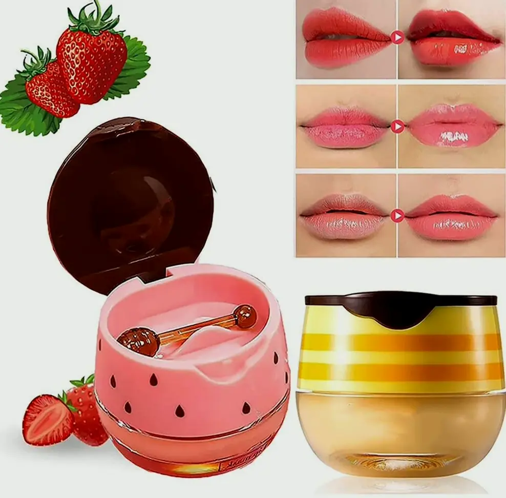 Strawberry Lip Care Set - Hydrates & Exfoliates