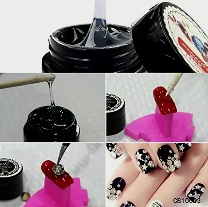 Nail Design Rhinestone Glue Pen LED Cured