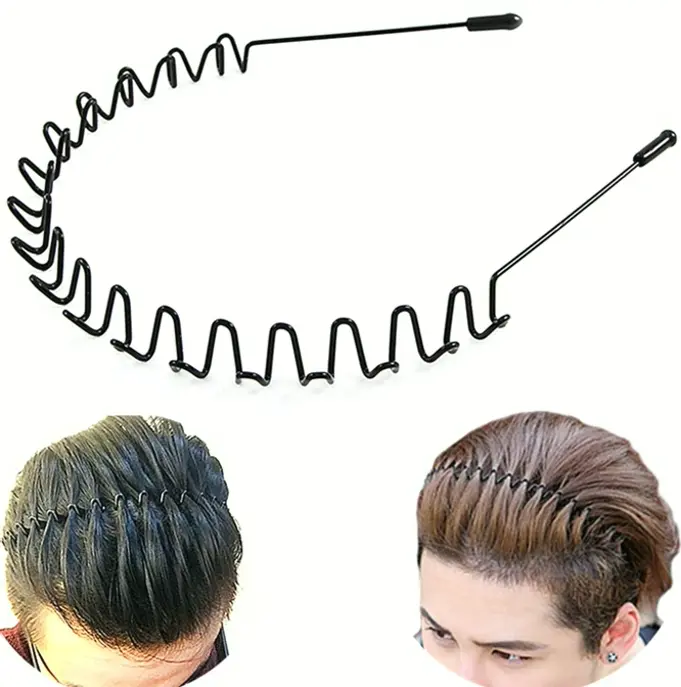 Steel Head Band Unisex Dark Spring Headband