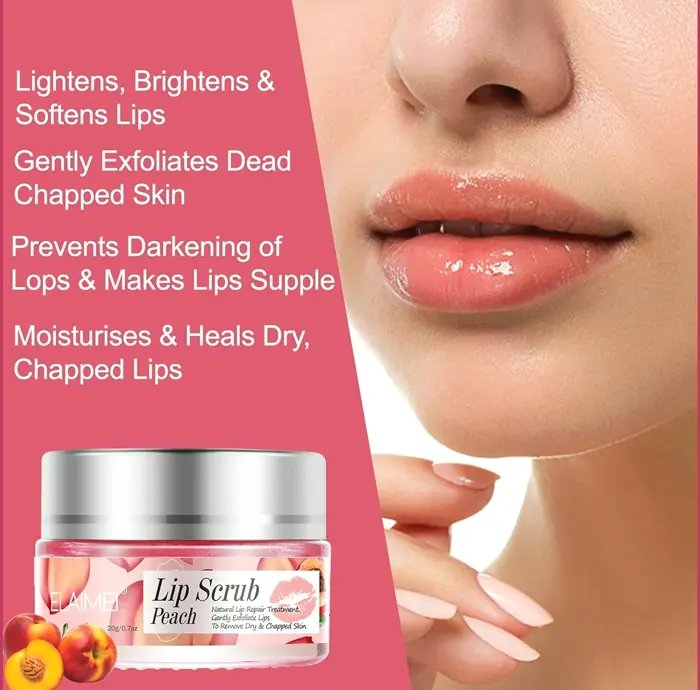 Lip Treatment Exfoliator, Natural Polish for Chapped Skin