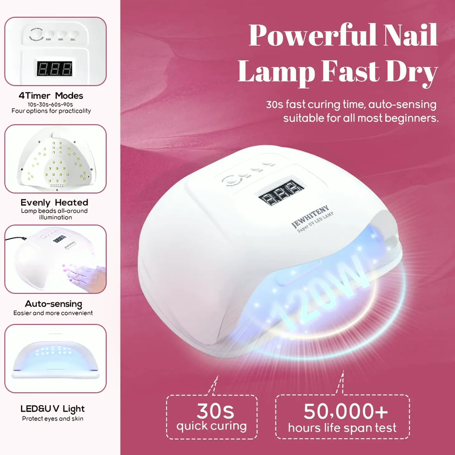 Complete Polish Kit with 120W U V Light