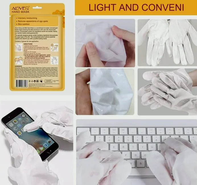 Moisturizing Hand Mask Gloves for Dry, Rough Skin Repair