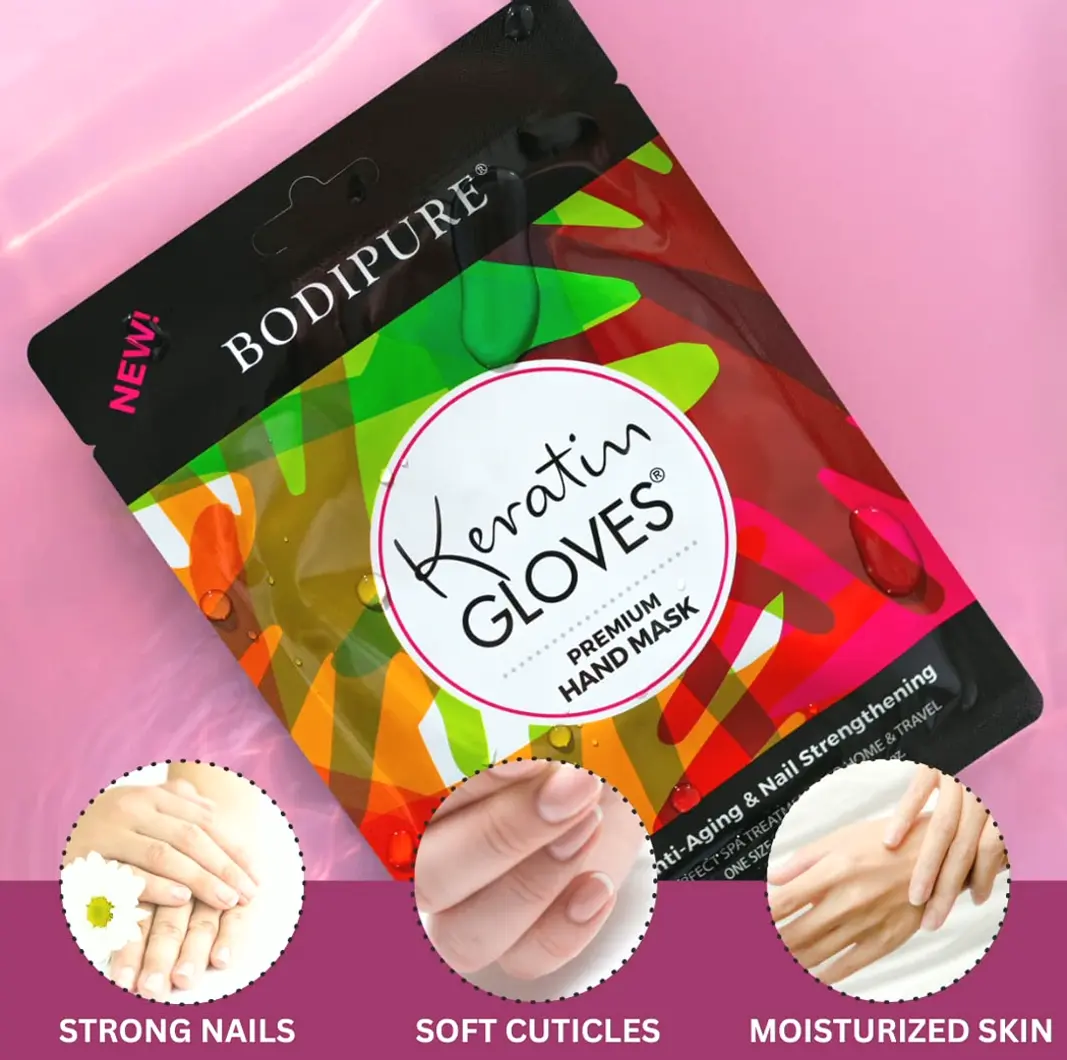 Luxurious Nail-Strengthening Hand Mask | Moisturizing Gloves for Parched Hands & Cuticle Care