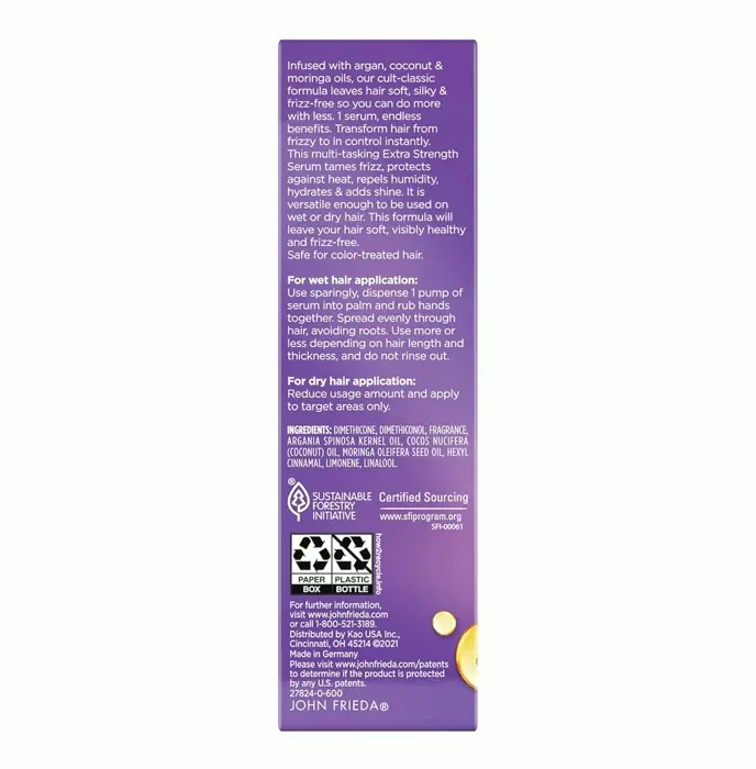 John Fred Fuzz Ease Super Strength Hair Serum, 1.69 fl oz