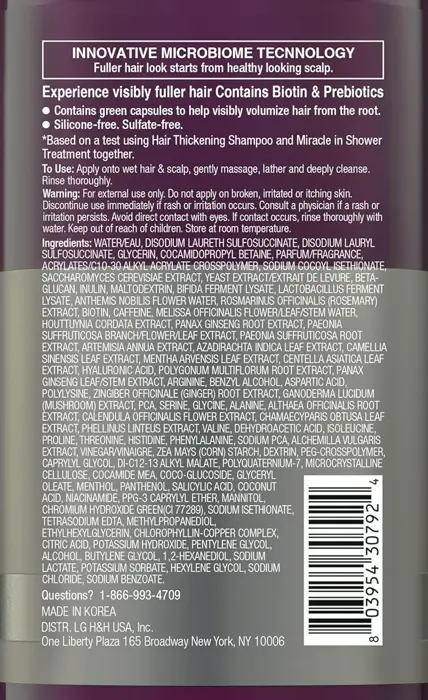 Dr. Groot Volumizing Hair Wash with Nutrients and Herbal Oil for Thinning Hair