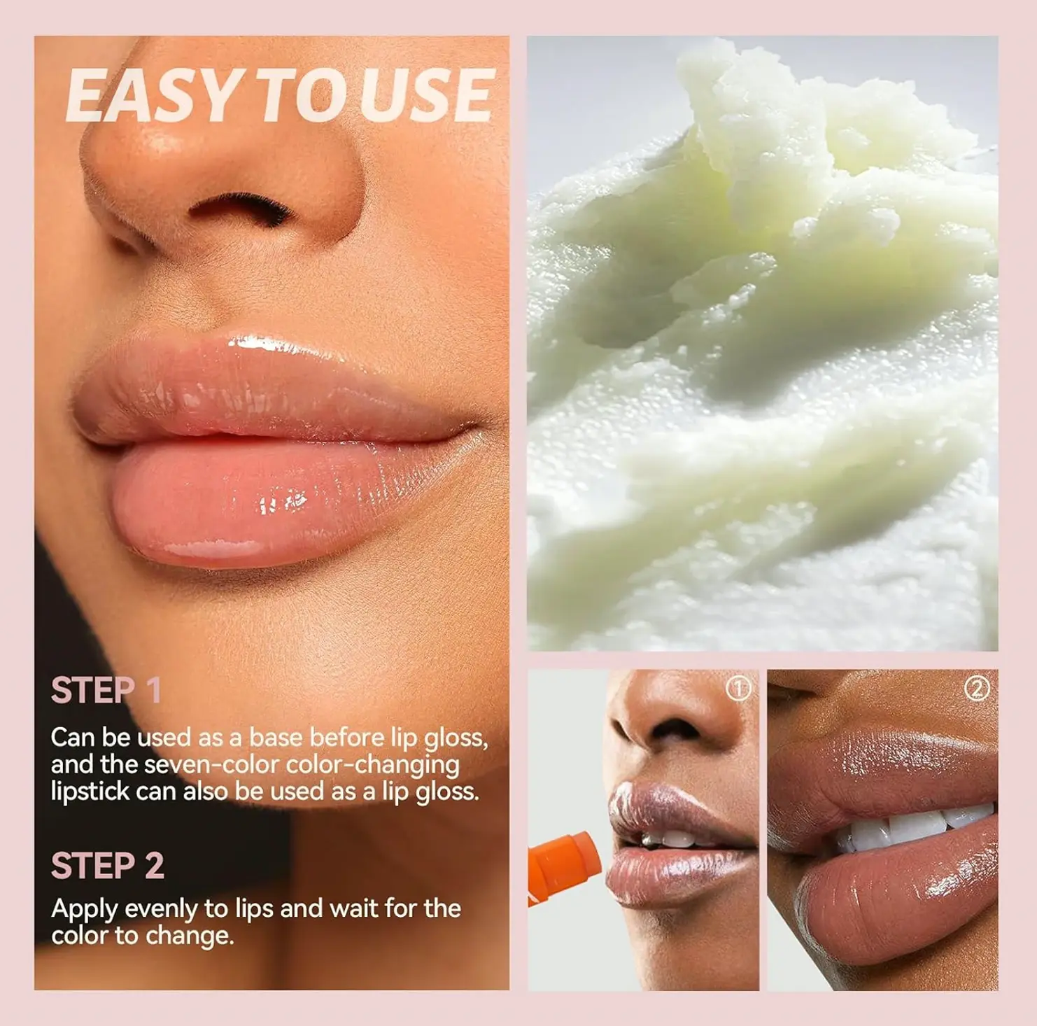 Tinted Lip Moisturizer Kit - Hydrating, Glossy Look, 8 Colors