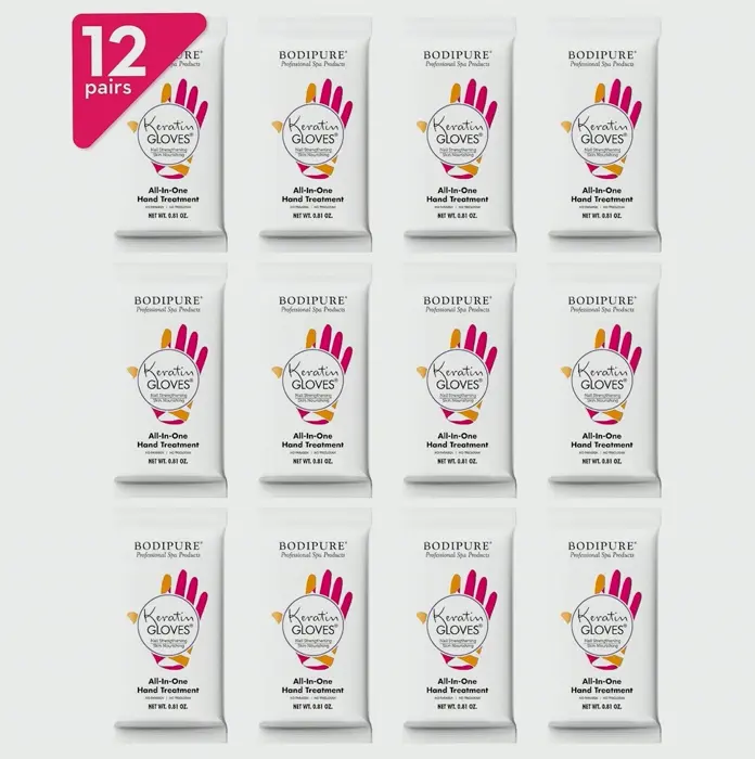 Complete Hand Moisturizing Mask with Keratin & Vit E - Repair Cracked Hands - Pack