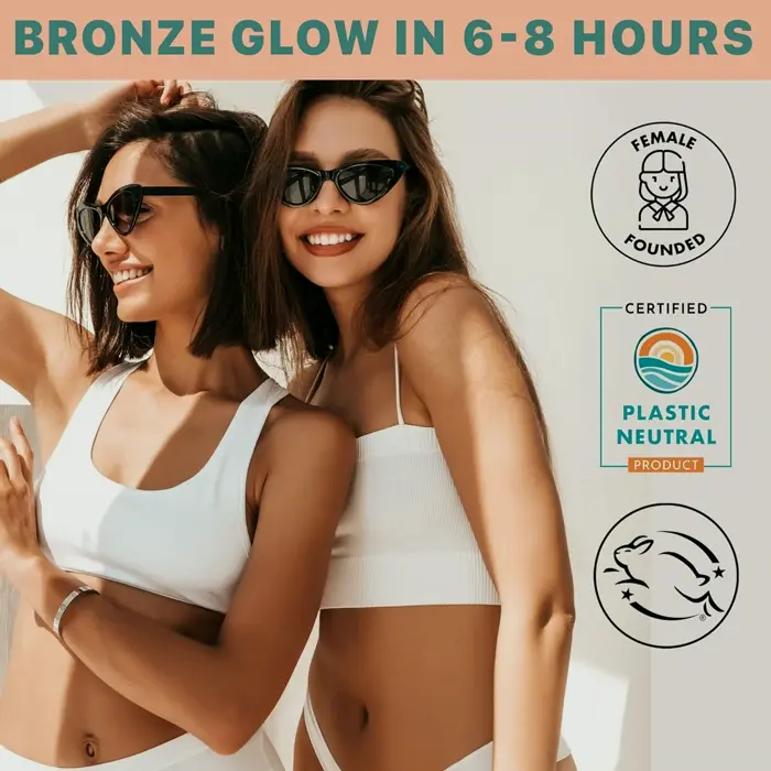 Sunless Bronzer Facial & Body - Organic Aloe & Shea Butter, 200ml body 85ml face