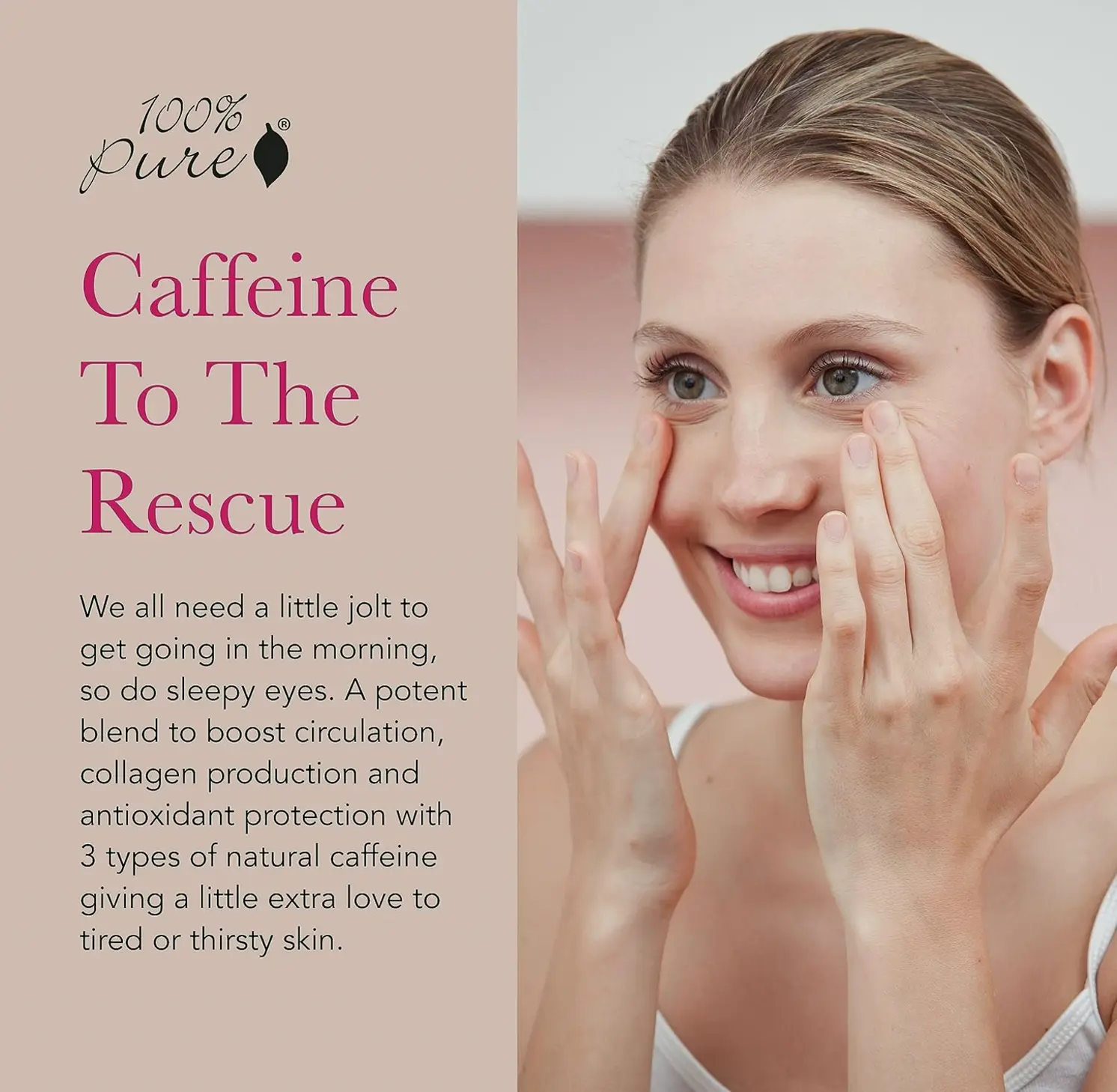 Pure Caffeine Under-Eye Cream for Moisture .3 oz